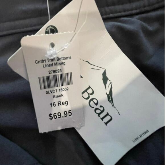 L.L. Bean Women’s Fleece Lined Comfort Trail Bottom Performance Pants Size 16 - Picture 6 of 7